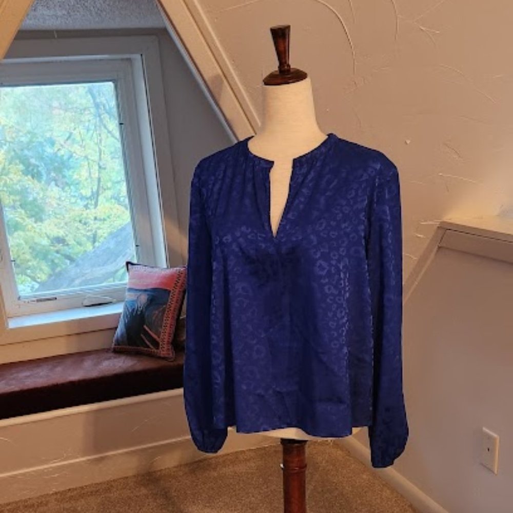 Allison Joy Camo Print Blouse